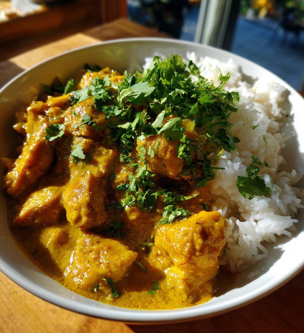 Kyckling curry med ris - Enkel och smakrik middag