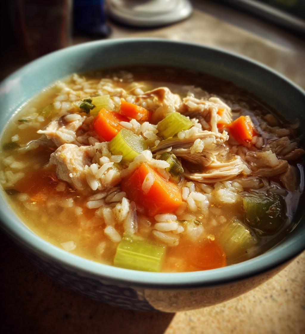 Kycklingsoppa med ris – Enkel och God Hemlagad Recept - steg för steg