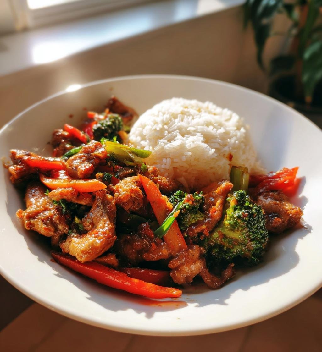 Kyckling wok med ris – Enkel och god middag på 30 minuter! - steg för steg
