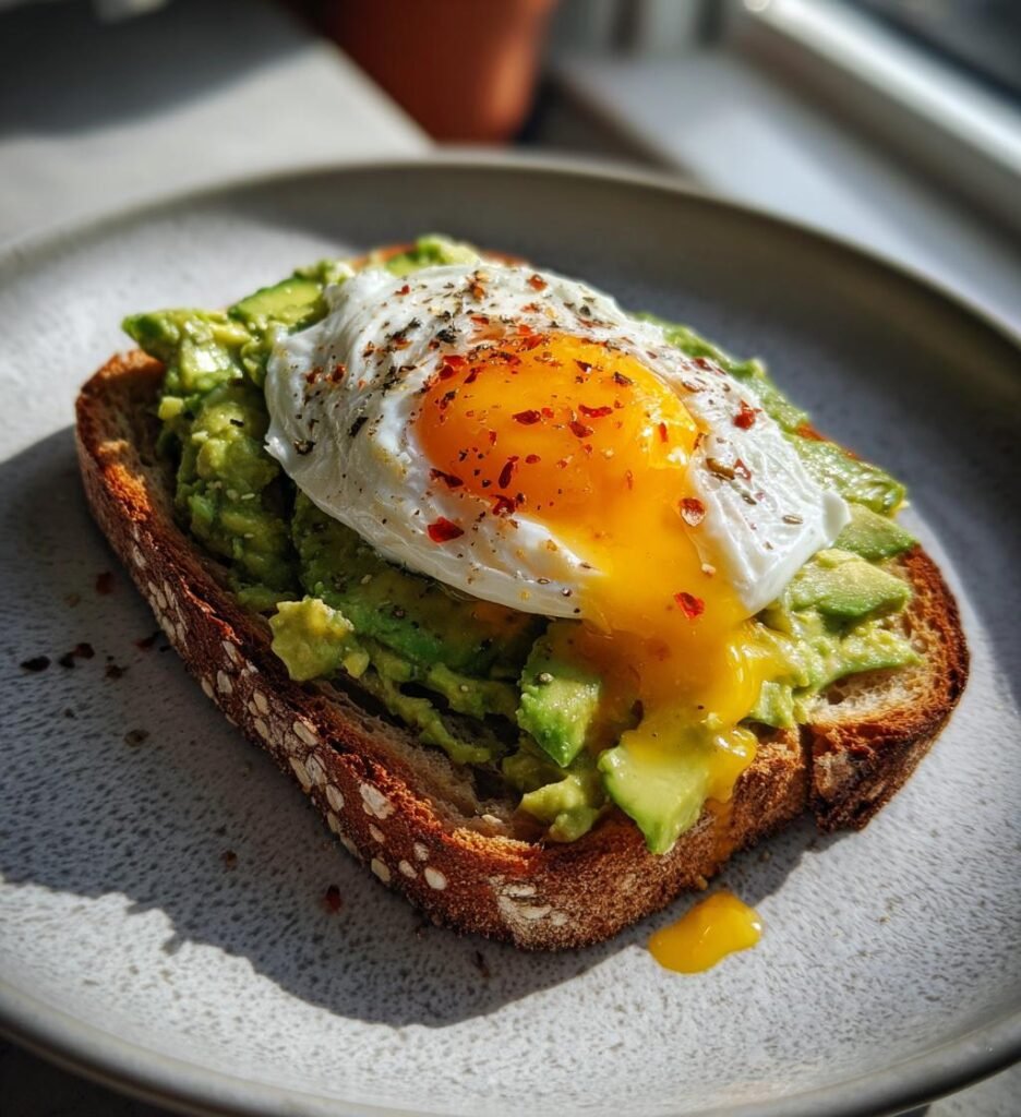 avokadomacka med pocherat ägg recept