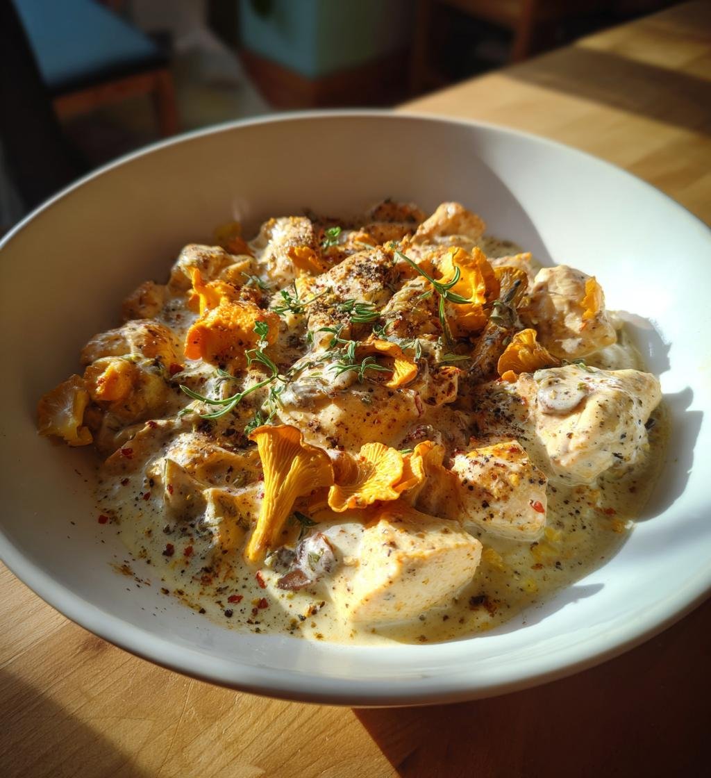 Krämig kyckling med kantareller – Enkel och god veckomiddag