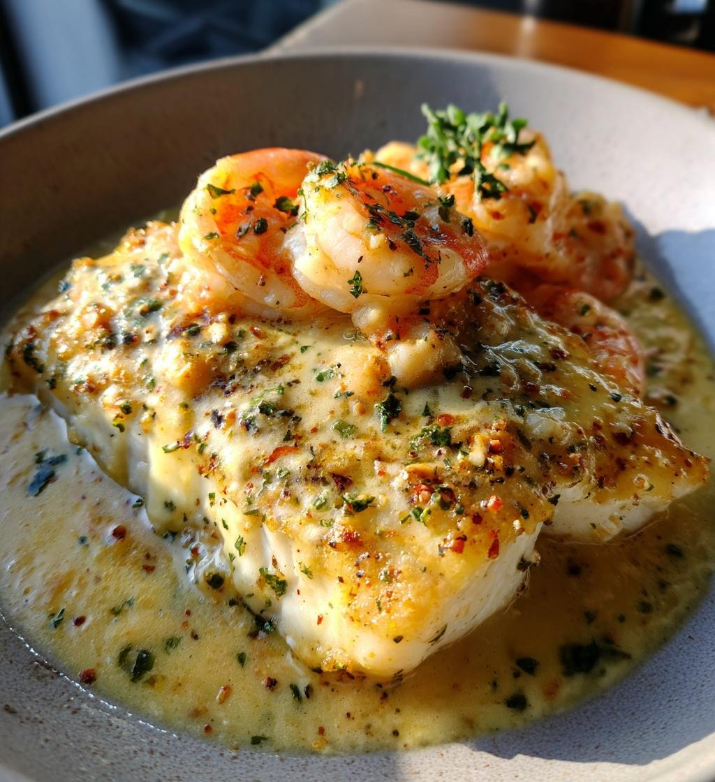 Torskrygg med räkor - Enkel och saftig middagsfavorit - steg för steg