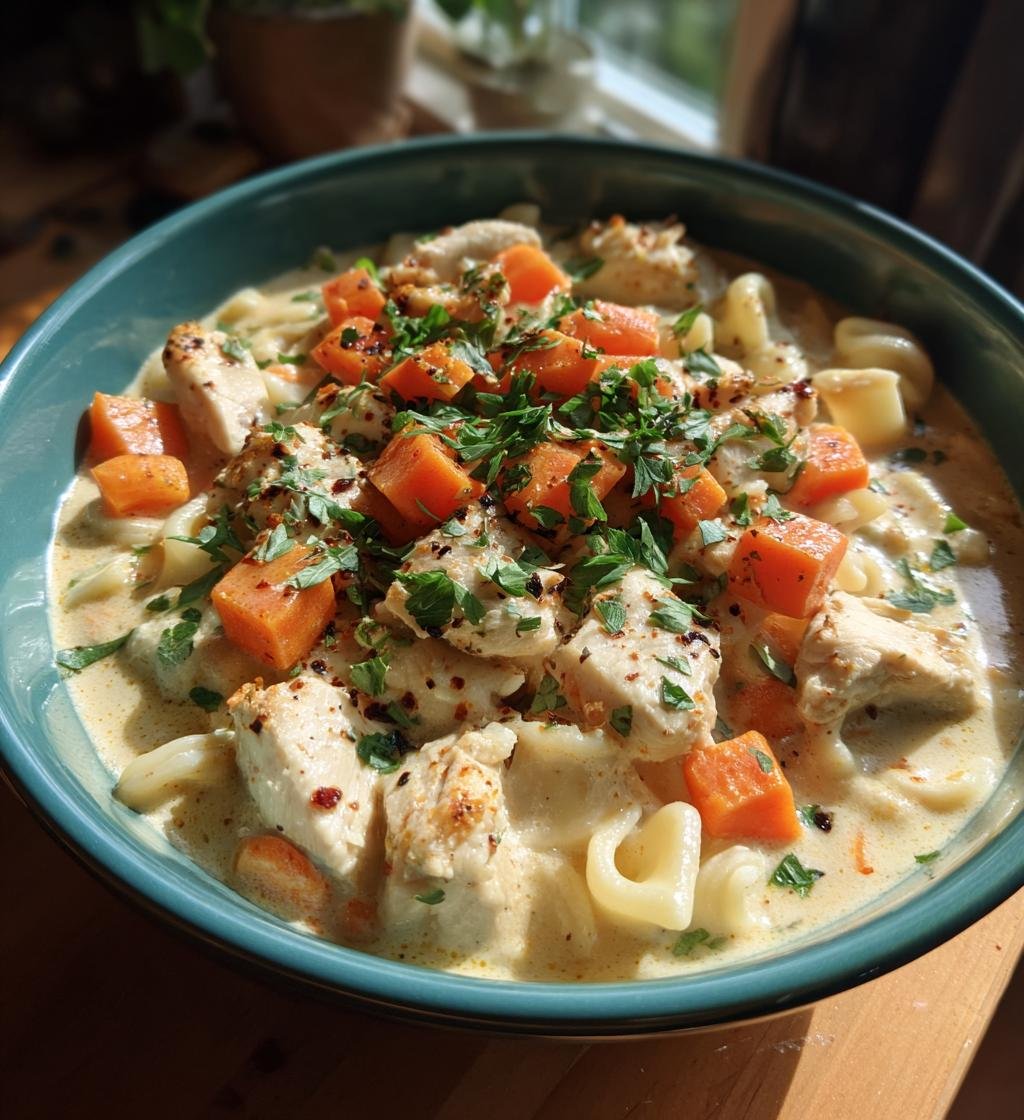 Krämig soppa med kyckling och pasta – Enkel och God middag