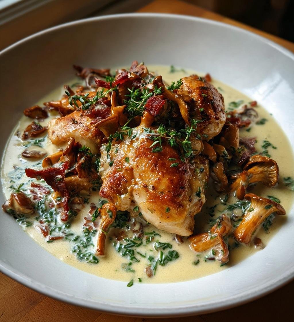 Kyckling gryta med kantareller – Enkel och Krämig Middag