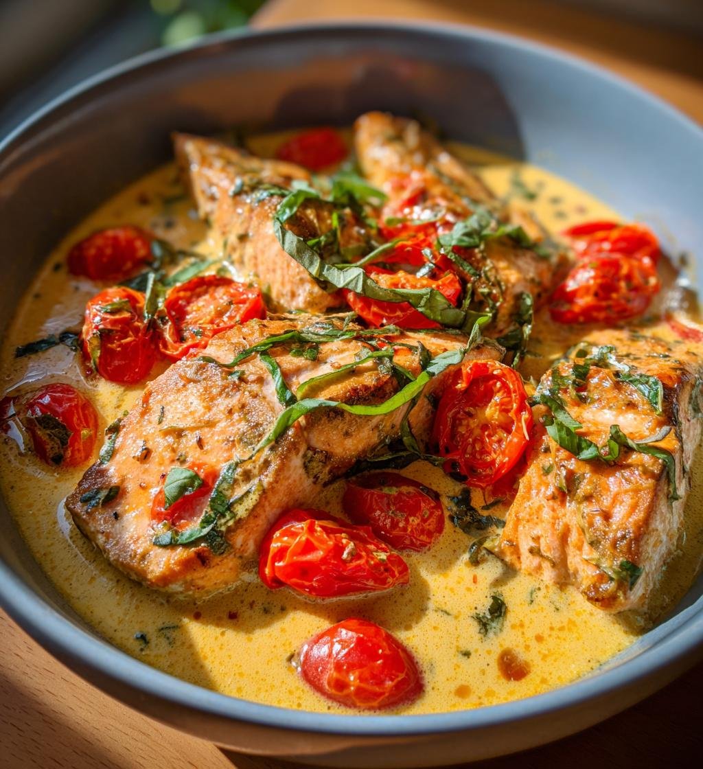 Toskansk laxgryta – God och krämig middag på 30 minuter - steg för steg