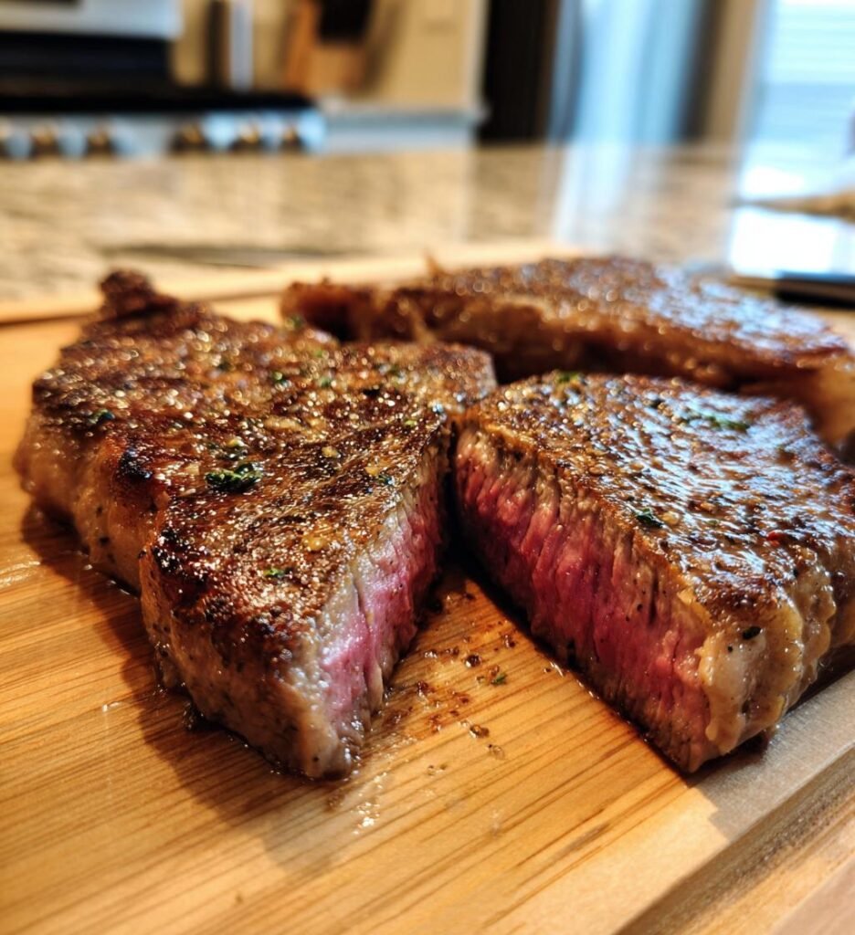 entrecôte i stekpanna recept