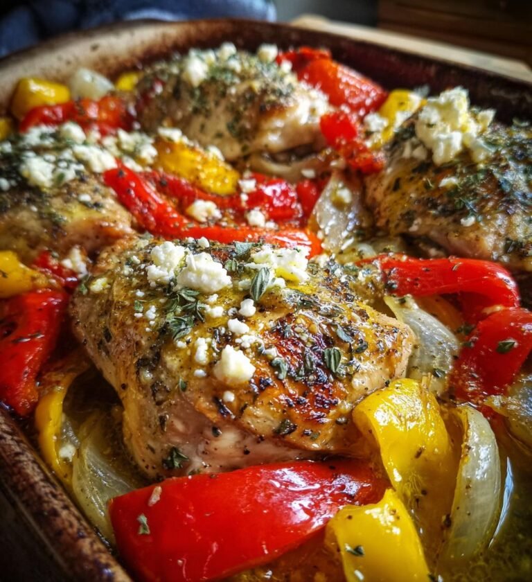 grekisk kyckling i ugn med fetaost