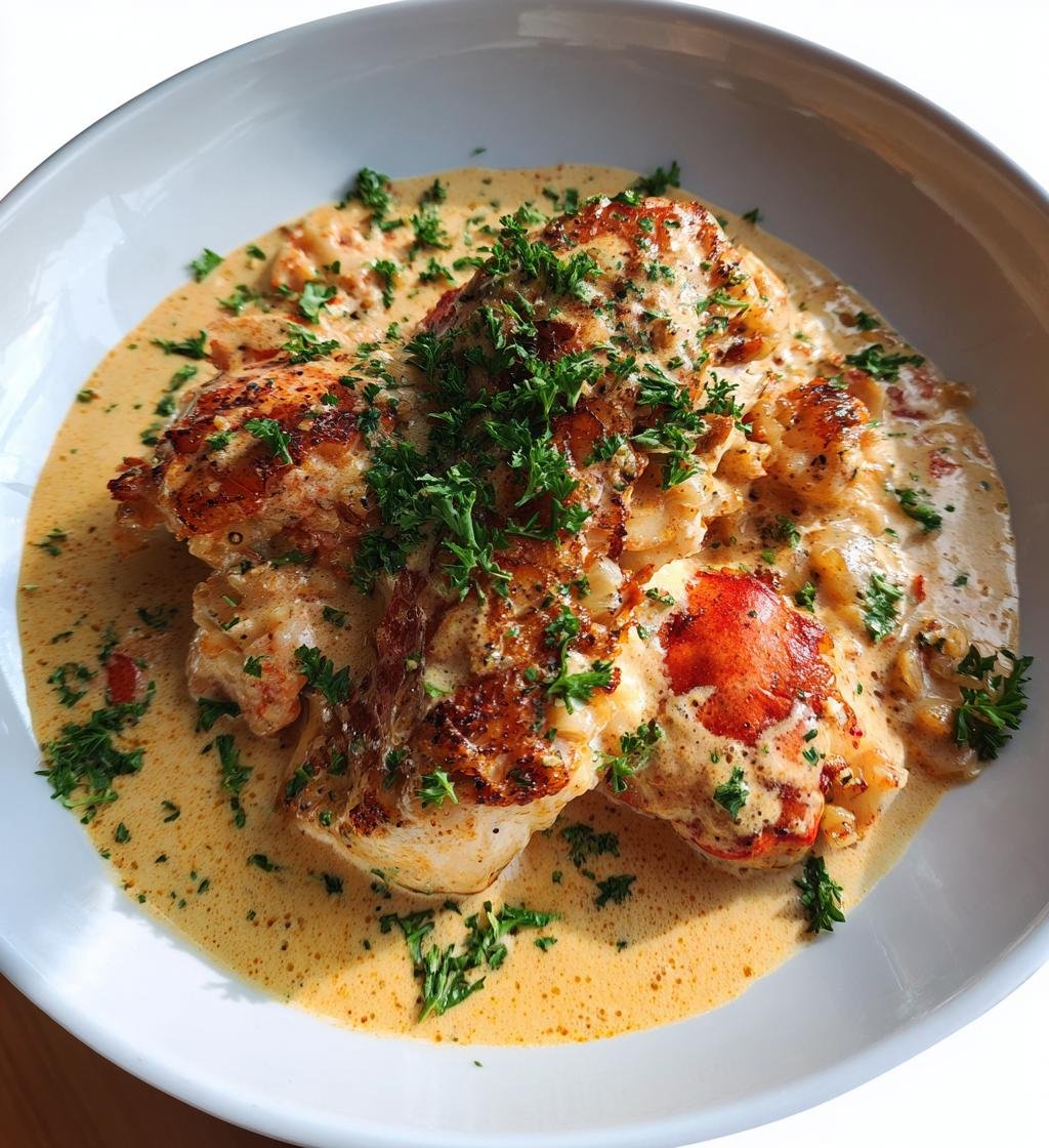 Torsk i hummersås - Enkel och krämig festmåltid - steg för steg