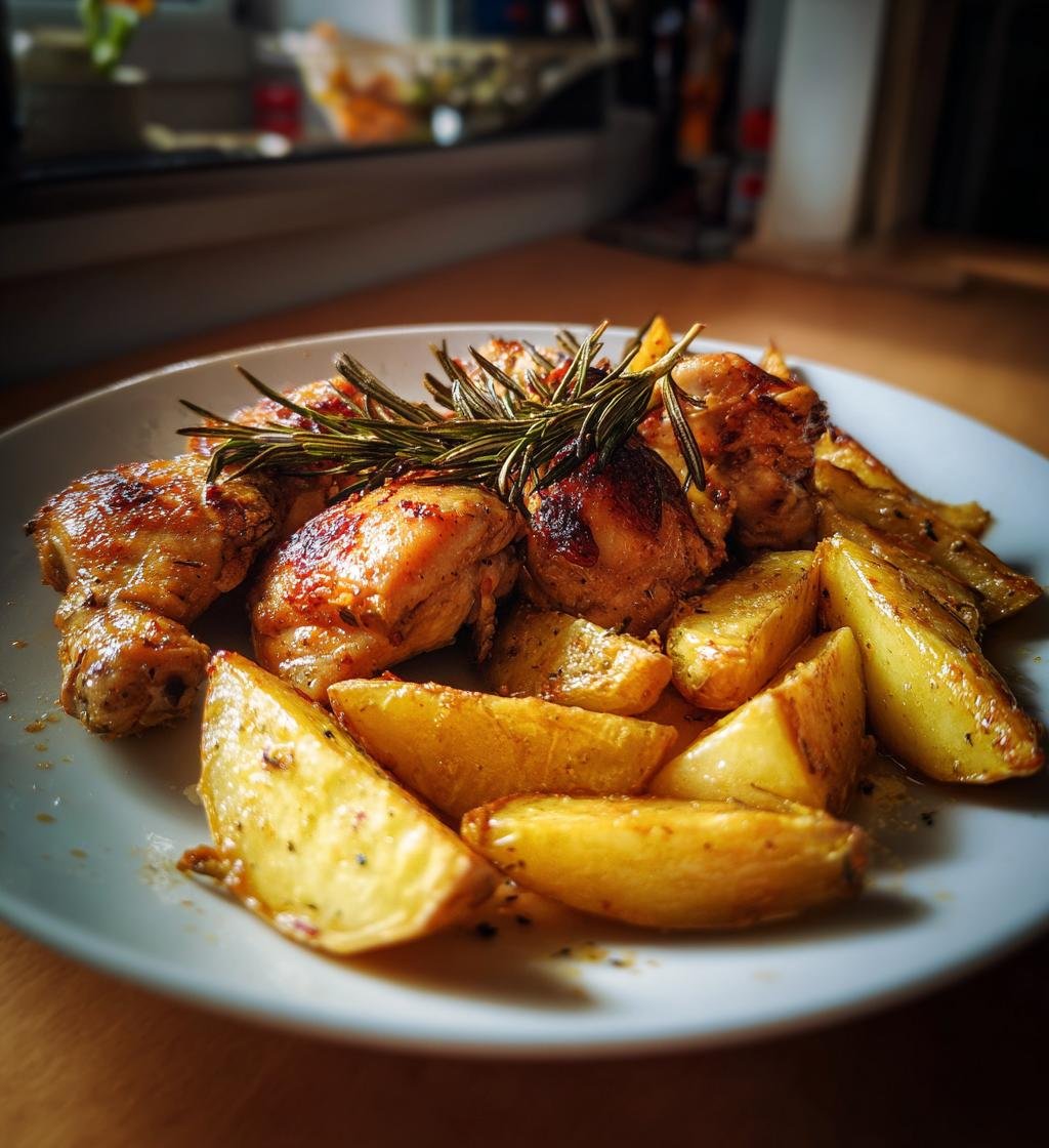 Kyckling i ugn med potatis – Enkel och saftig middag
