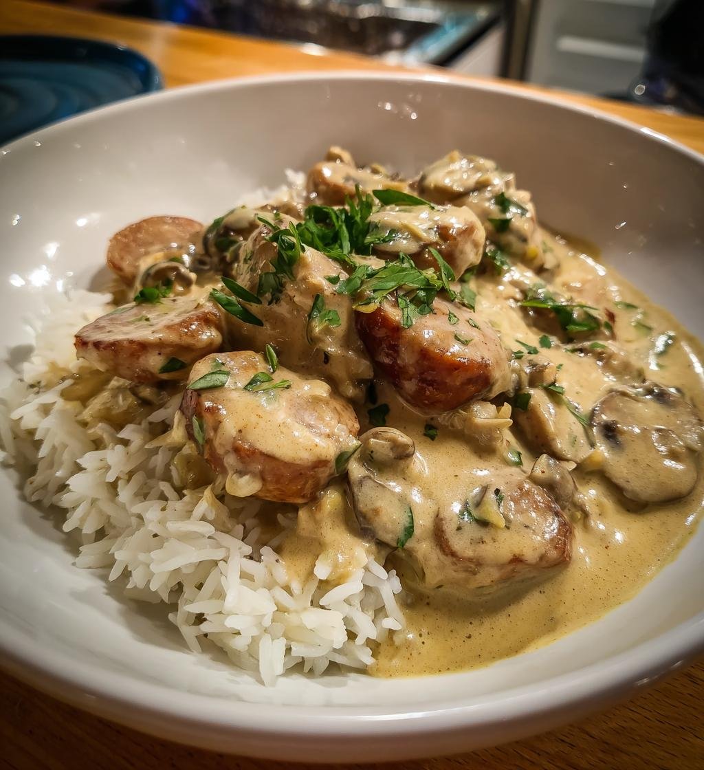Korvstroganoff recept enkel middag - Snabb och krämig rätt