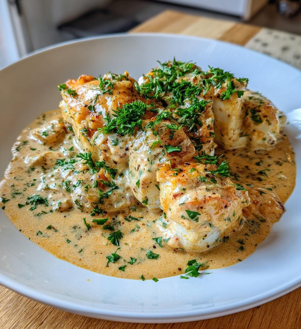 Torsk i hummersås - Enkel och krämig festmåltid