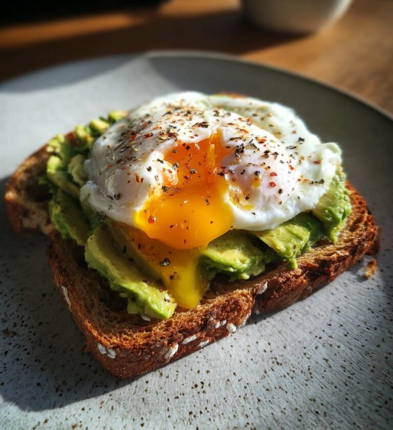 avokadomacka med pocherat ägg recept