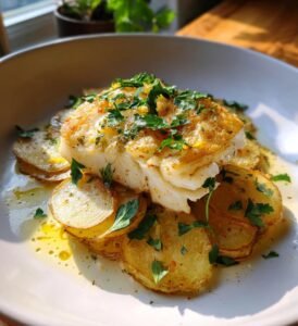 torsk med potatis i ugn recept