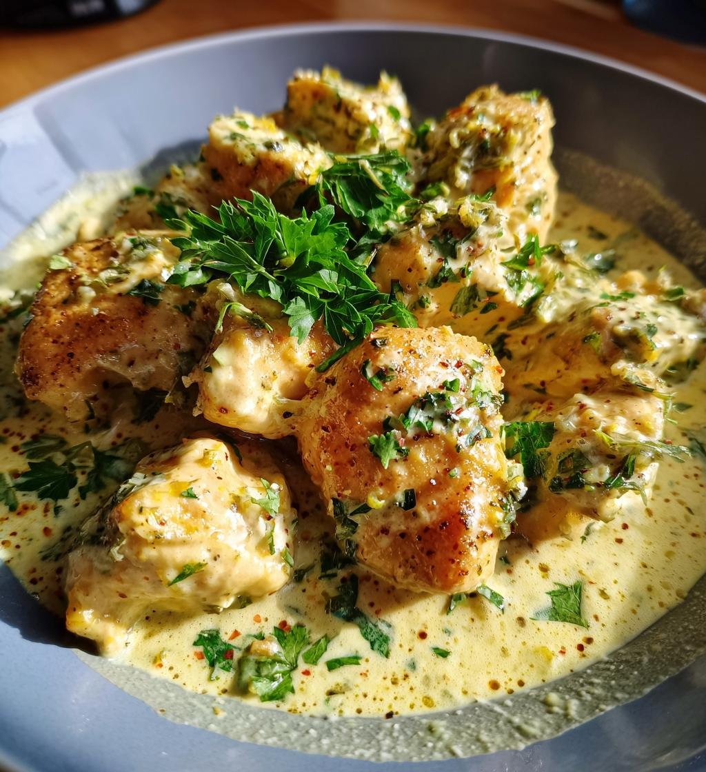 Kyckling med dragonsås och grädde recept – Enkel och krämig middag - steg för steg