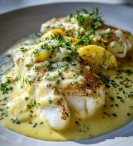 torskrygg med äggsås