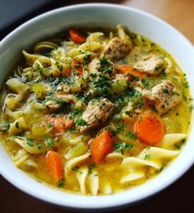 kyckling nudelsoppa recept enkel