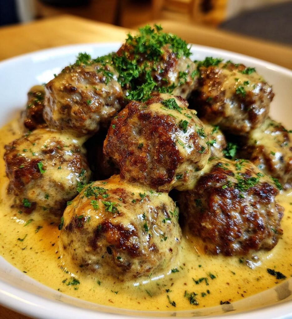 köttbullar med gräddsås recept