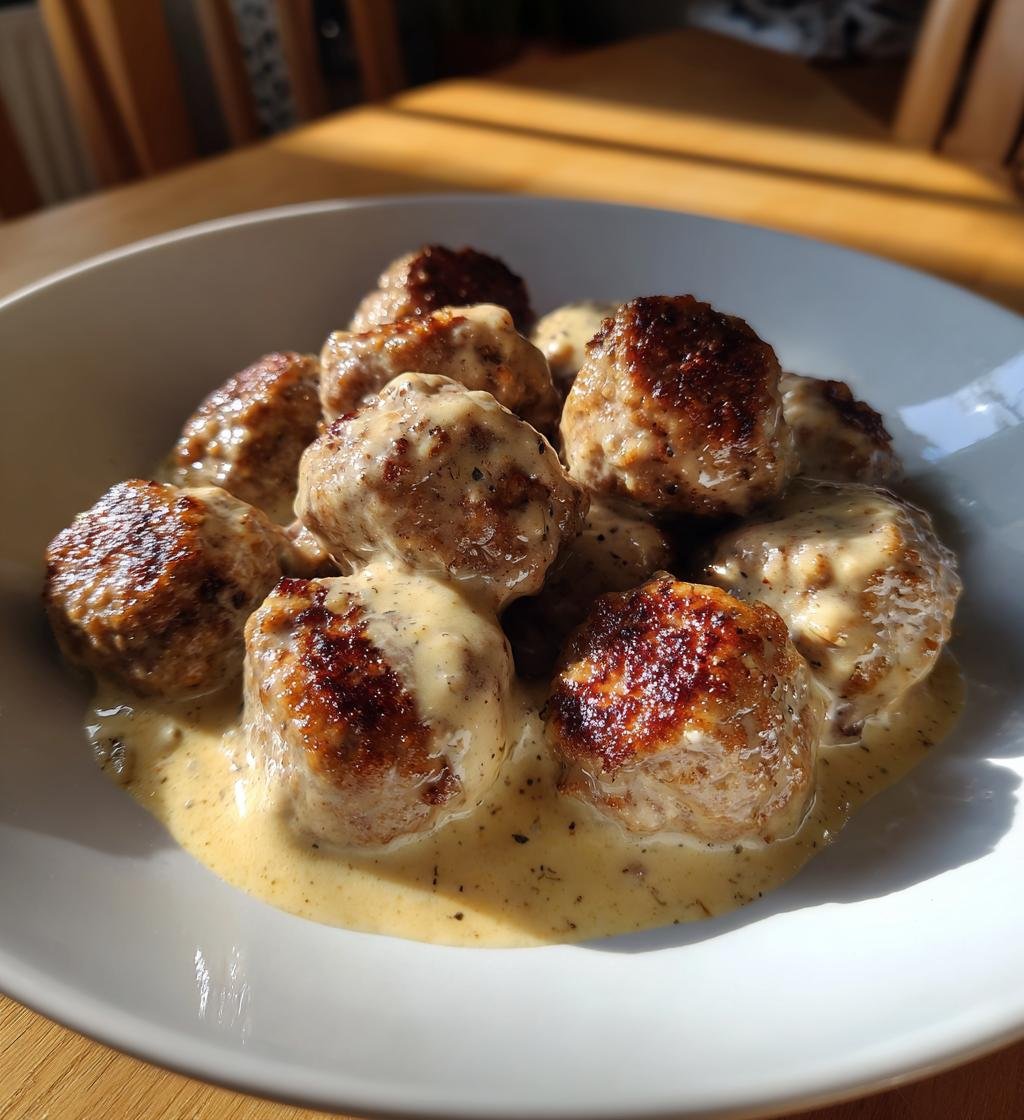 Köttbullar i ugn med gräddsås – Enkel och God Familjemiddag