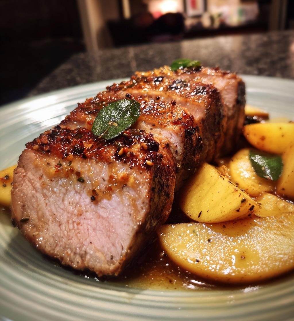 Fläskfilé med äpple och senap – Enkel och god middag
