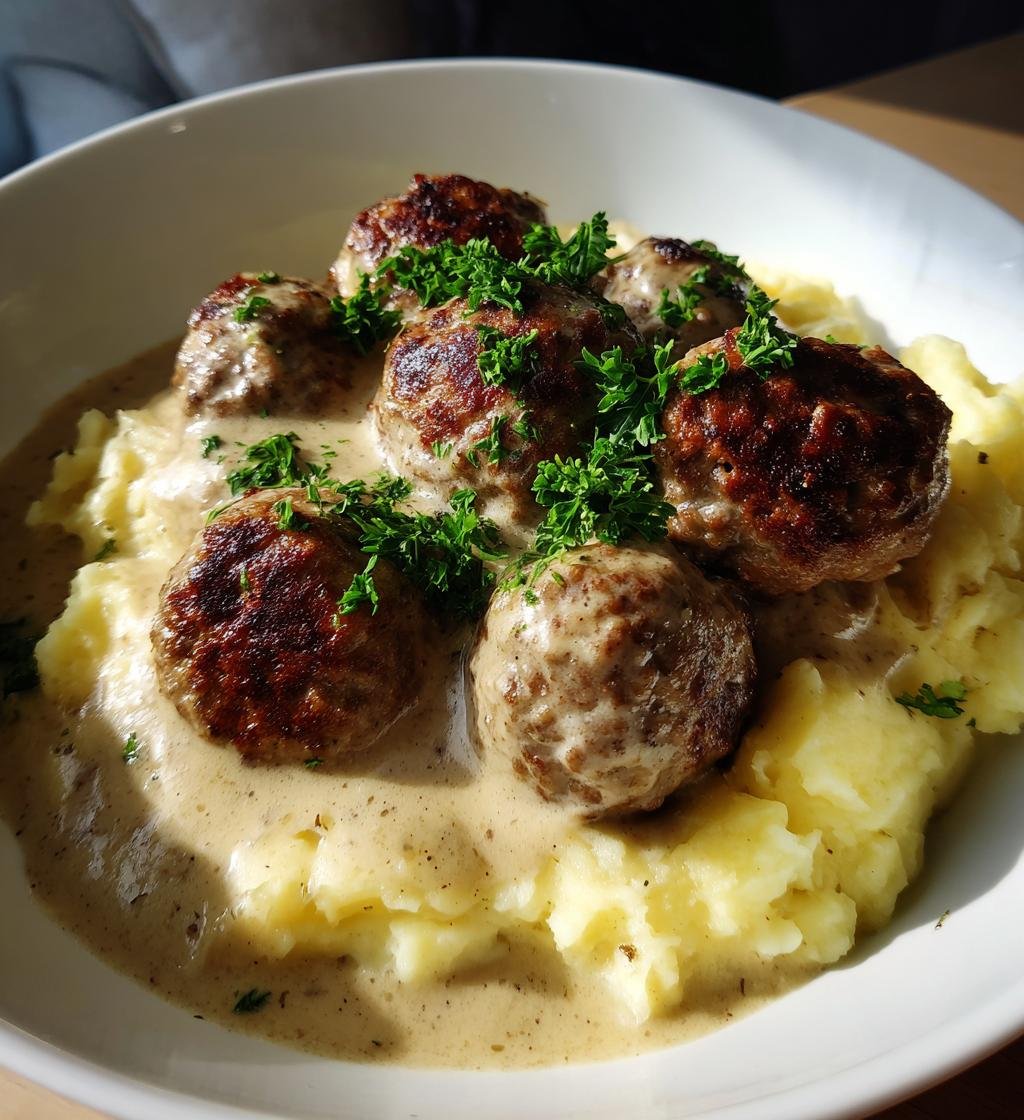 Köttbullar med sås recept - Enkla och Goda Hemlagade Köttbullar
