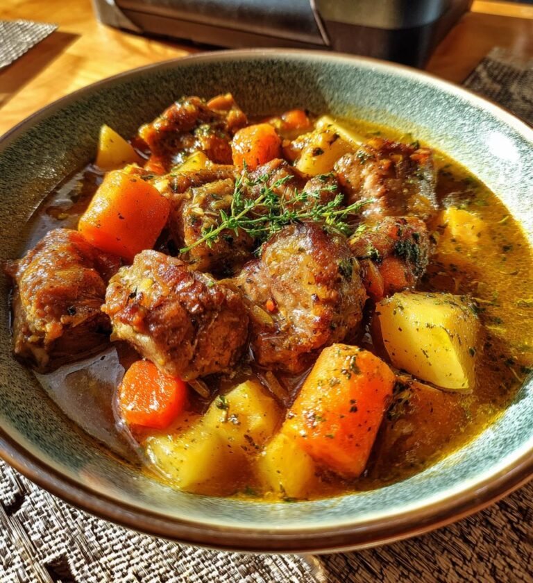 gryta med fläsk och äpelcider