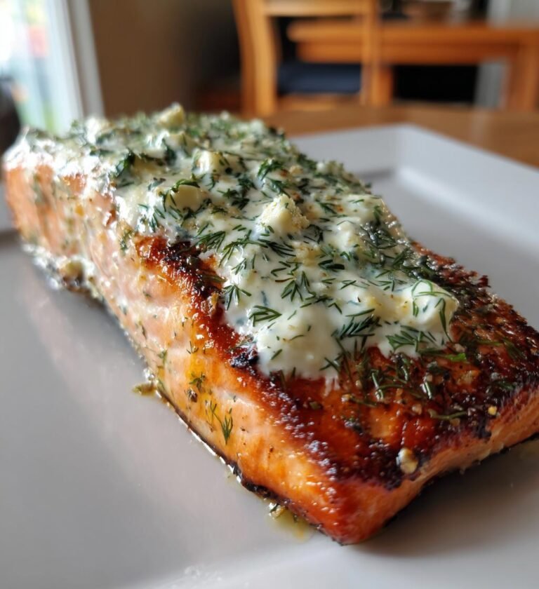 lax i ugn med creme fraiche