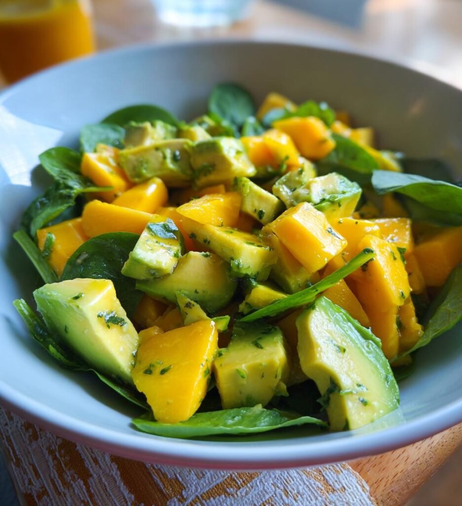 sallad med avokado och mango