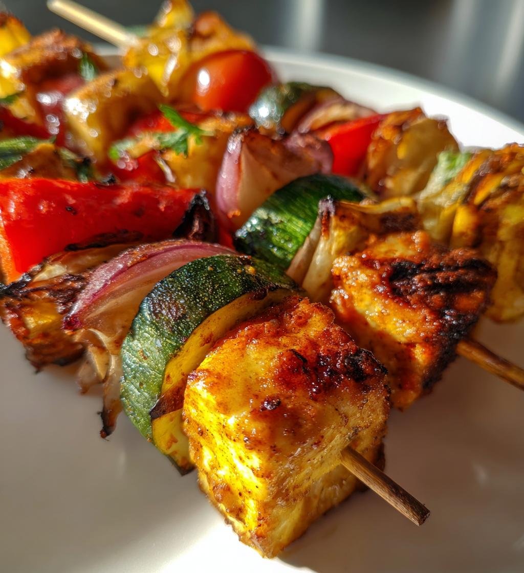 Grillspett med halloumi och grönsaker – Enkel och God Grillmat - steg för steg