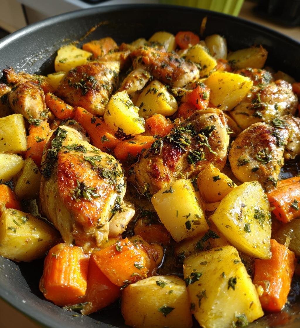 Kyckling i ugn med rotfrukter – Enkel och Nyttig Middag