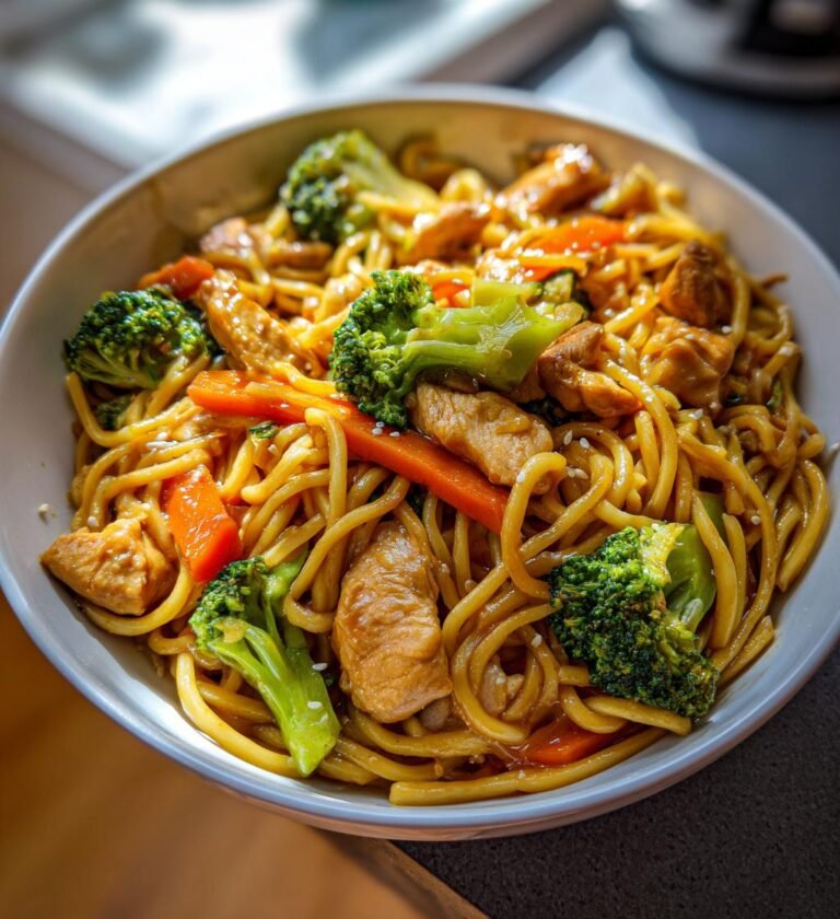 kyckling nudlar recept