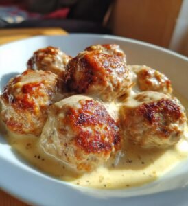 köttbullar i ugn med gräddsås