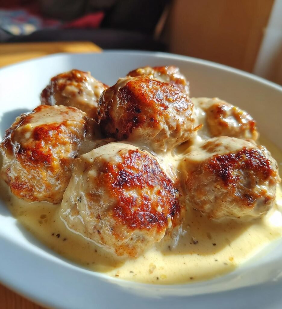 köttbullar i ugn med gräddsås