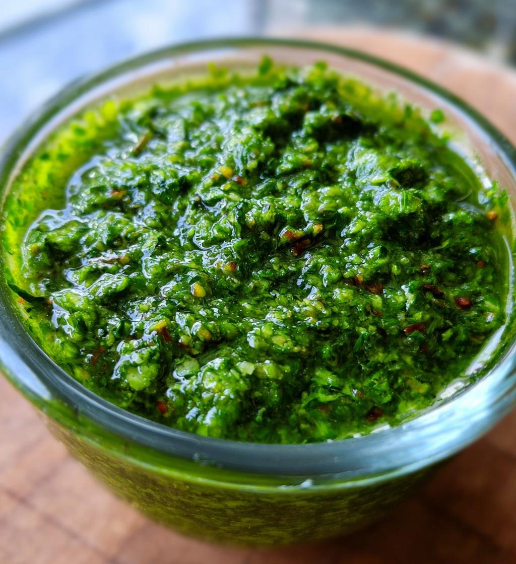 Chimichurri sås recept svenska – Enkel och god sås till grillat - steg för steg