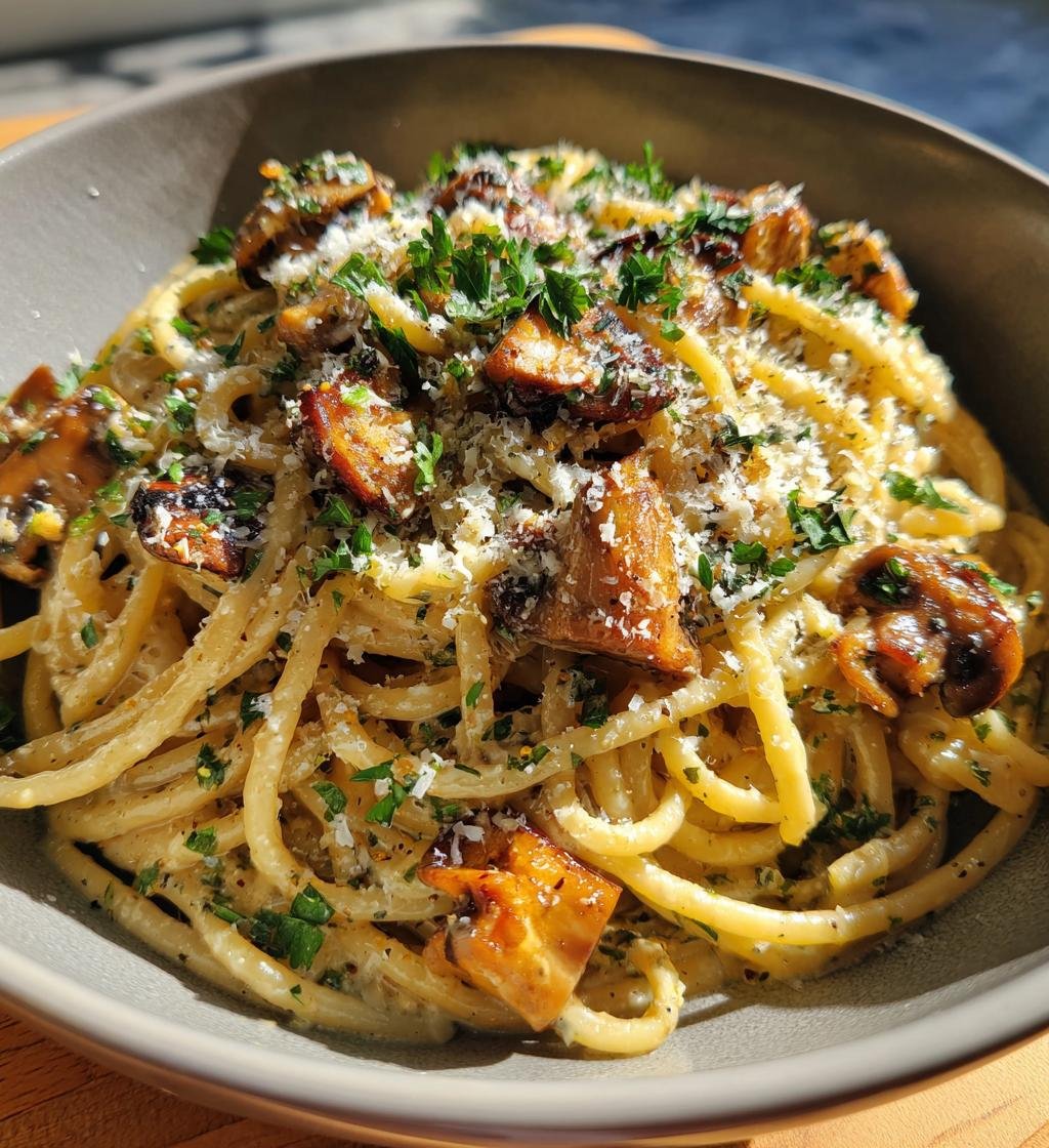 Krämig pasta med champinjoner – Enkel och god receptidé