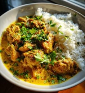 kyckling curry med ris