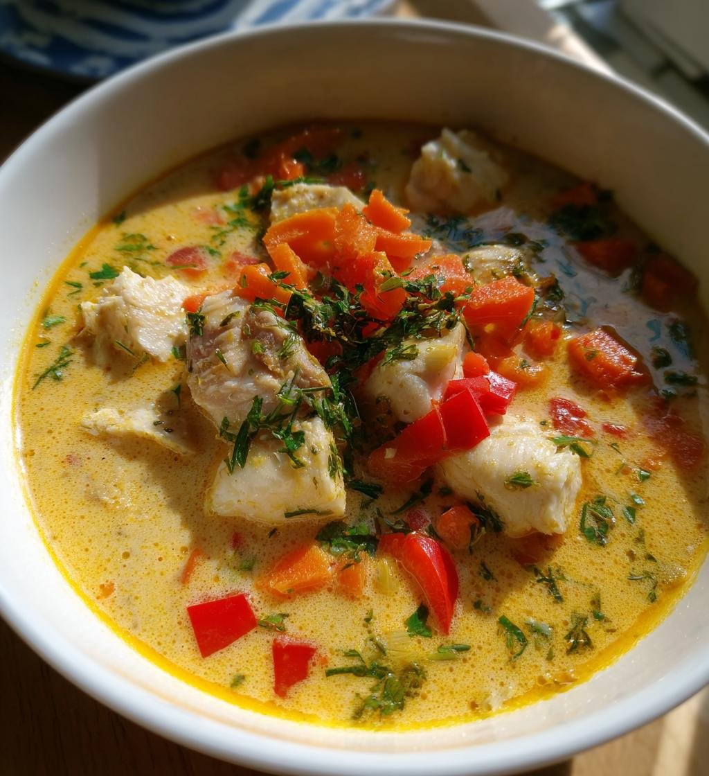 Fisksoppa med curry – Enkel och Krämig Vinterfavorit - steg för steg