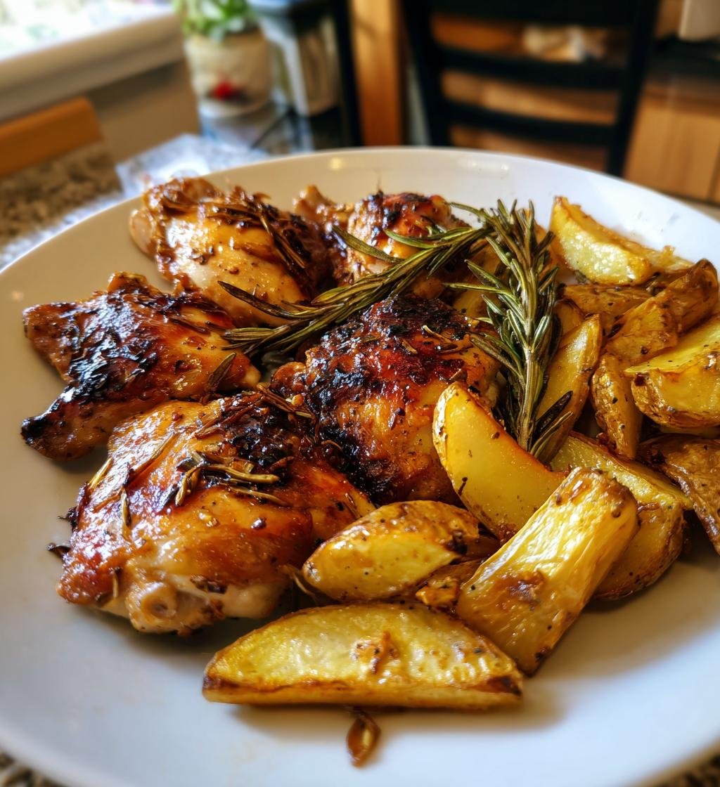 Kyckling i ugn med potatis – Enkel och saftig middag - steg för steg