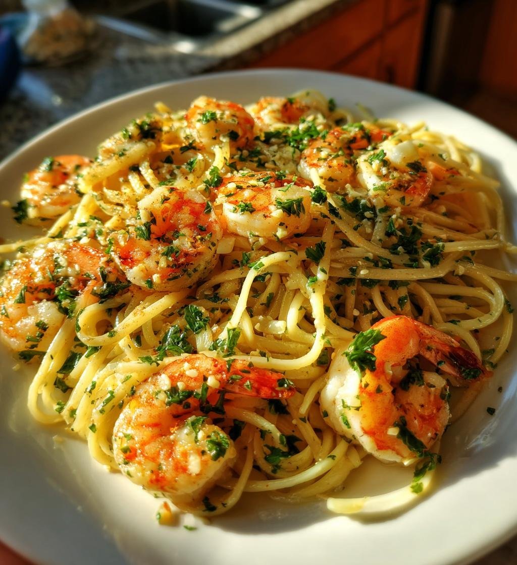 Pasta med räkor och vitlök – Enkel och god middag på 20 minuter