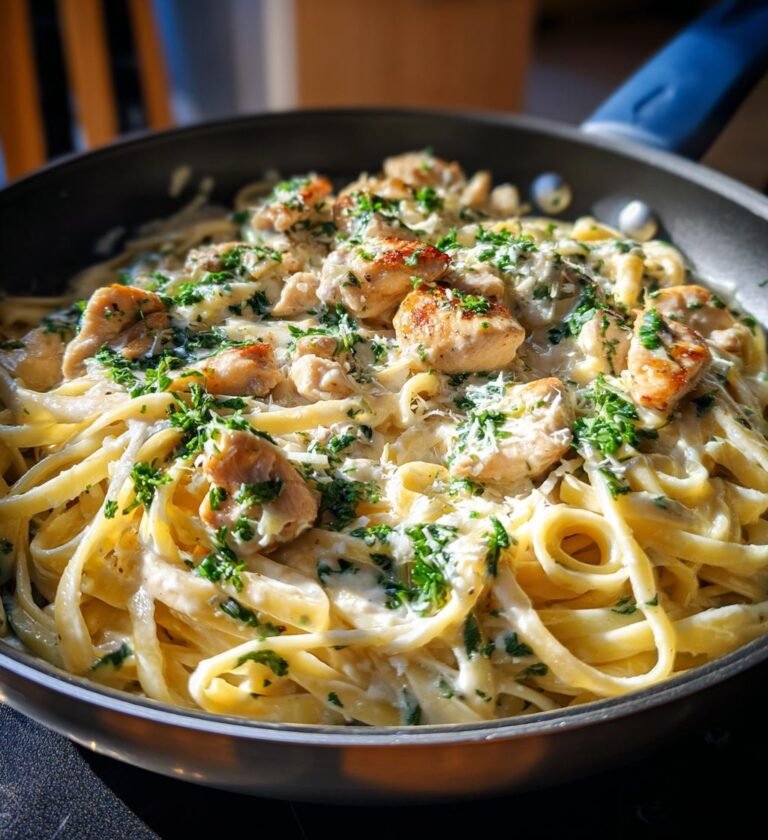 kyckling alfredo pasta recept enkel