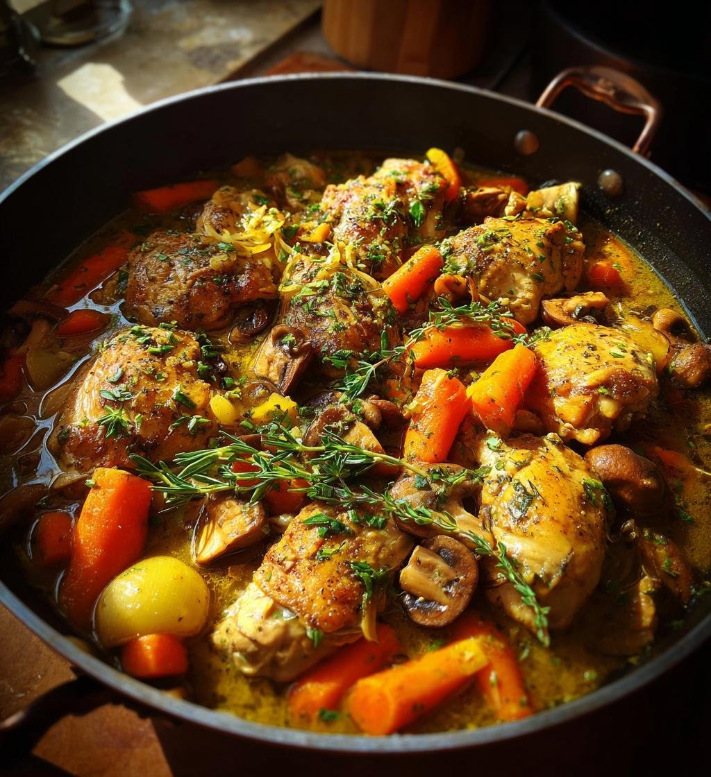 Kyckling recept gryta med dragon – Enkel och God middag - steg för steg