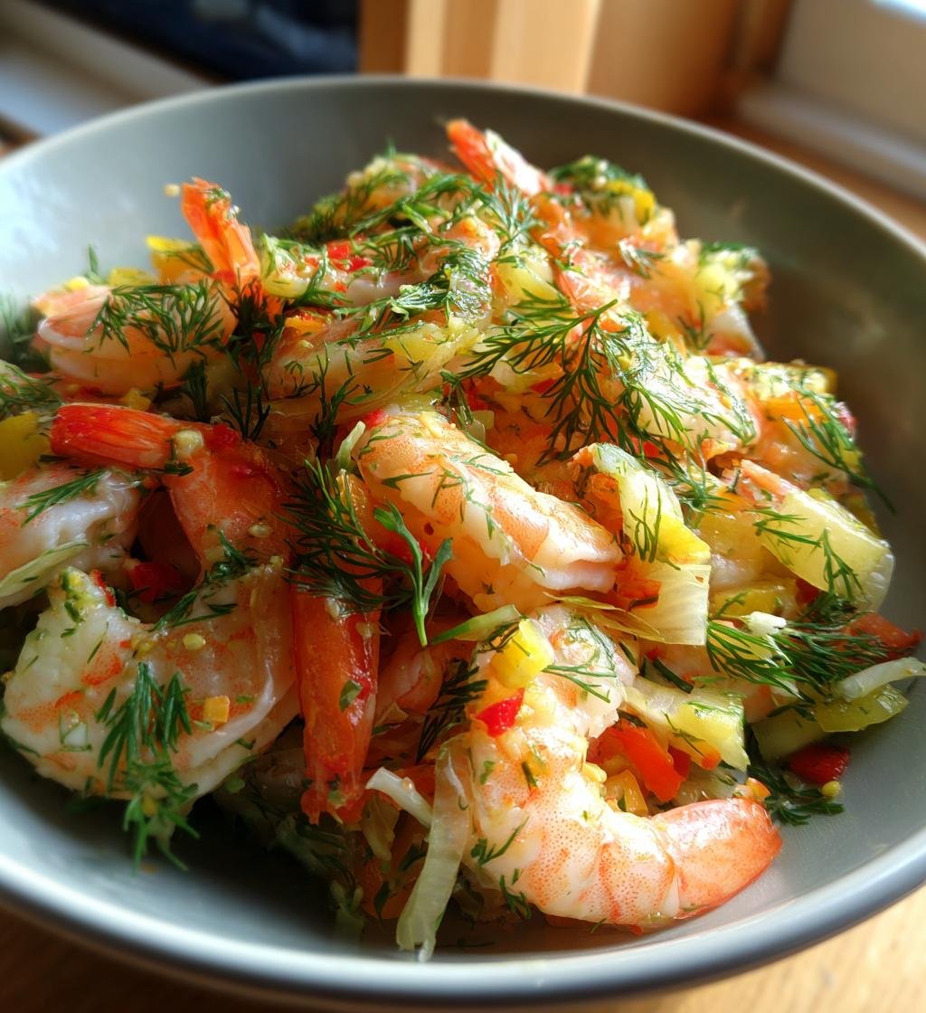 Primörsallad med räkor och dill – Enkel och nyttig sommarmåltid - steg för steg