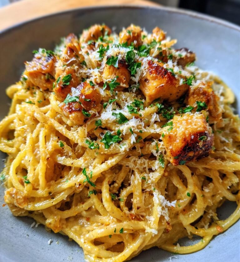 krämig pasta med kyckling