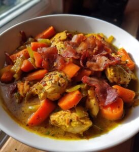 kycklinggryta med bacon recept