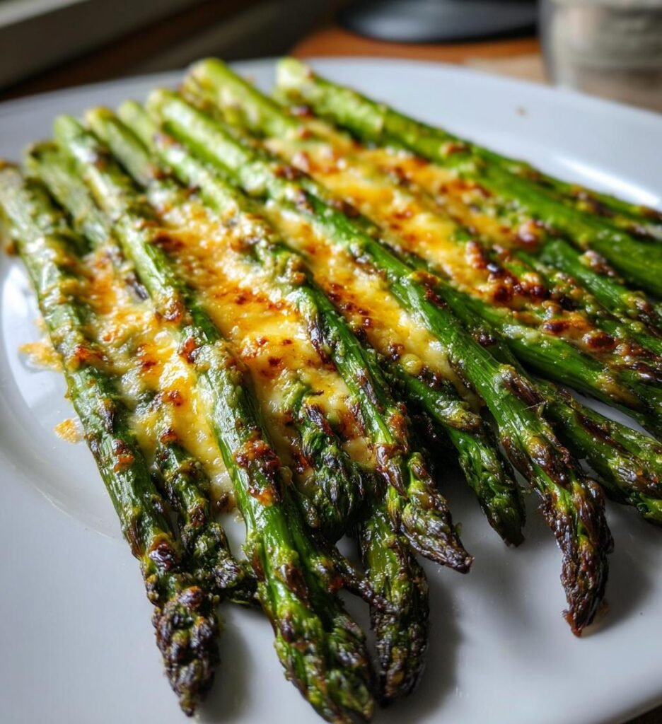 ugnsrostad sparris med parmesan