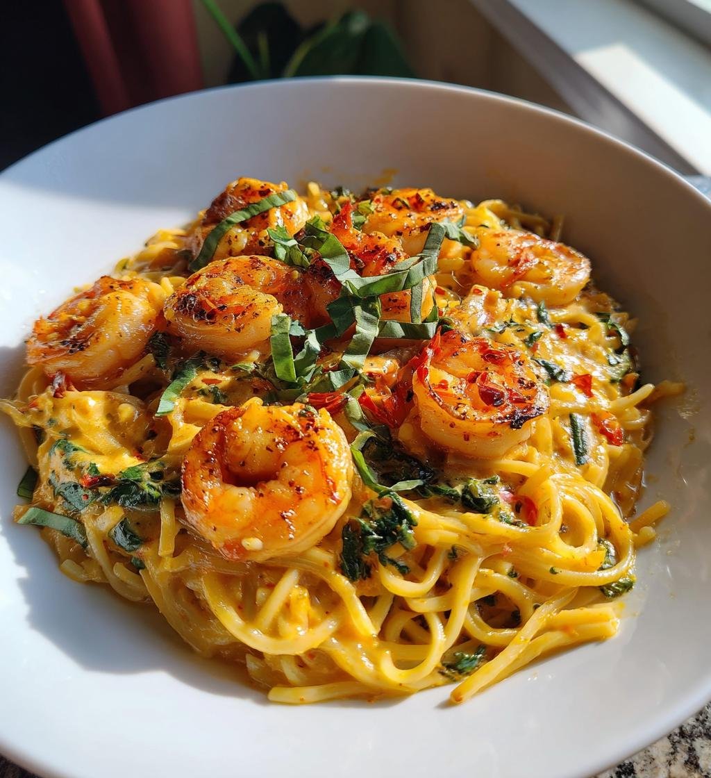 Räkpasta med vitlök och chili – Enkel och God middag på 20 minuter - steg för steg