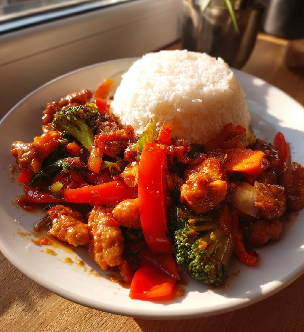 Kyckling wok med ris – Enkel och god middag på 30 minuter!