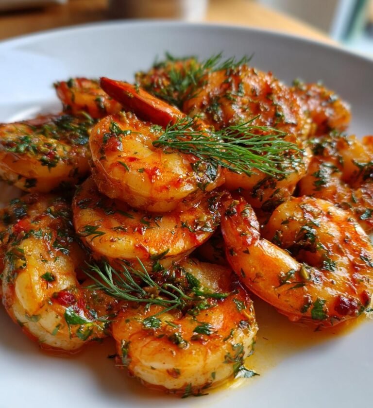 primörsallad med räkor och dill