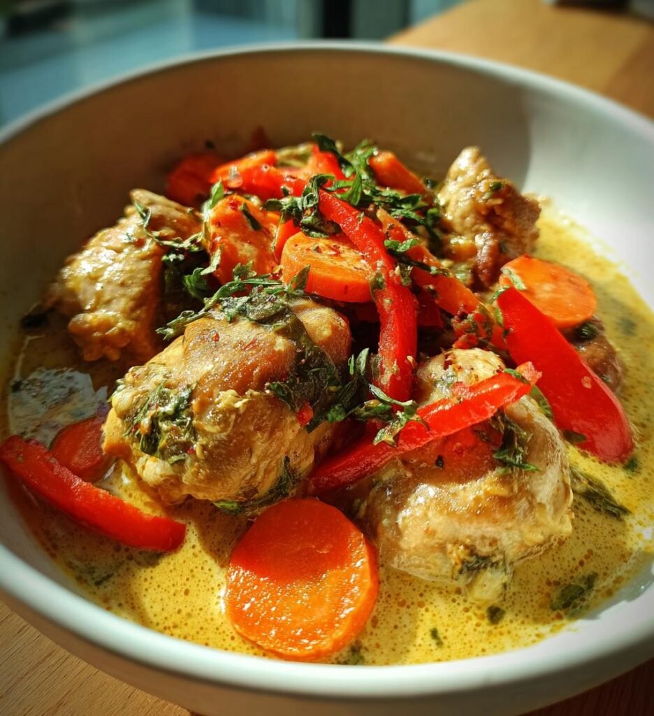 kyckling recept gryta kokosmjölk