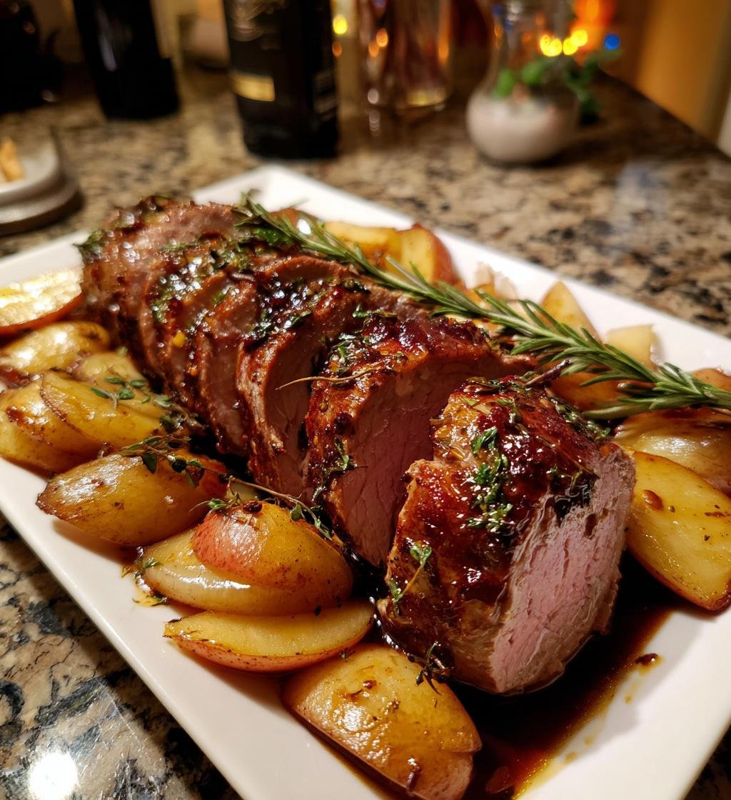 Fläskfilé med äpple och senap – Enkel och god middag - steg för steg