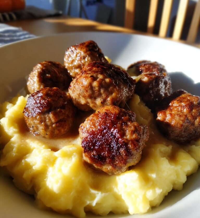 köttbullar med potatismos